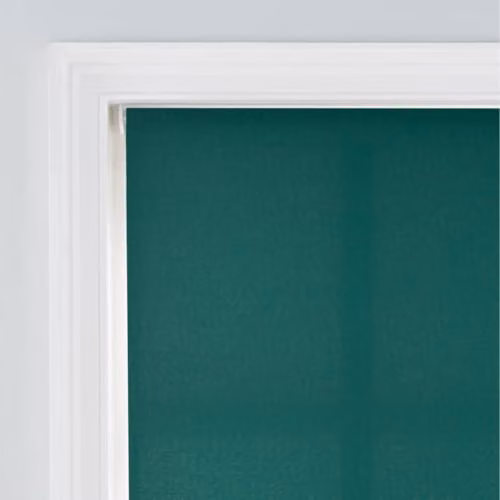 A.Unique Home Trimmable Square Eyelet Roller Blind, Dark Green, W: 150 cm, H: 170 cm – 2
