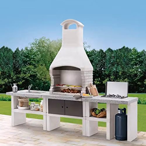 Palazzetti Marbella Outdoor BBQ Kitchen with Twin Gas Hob and Sink in Anthracite Grey – 2