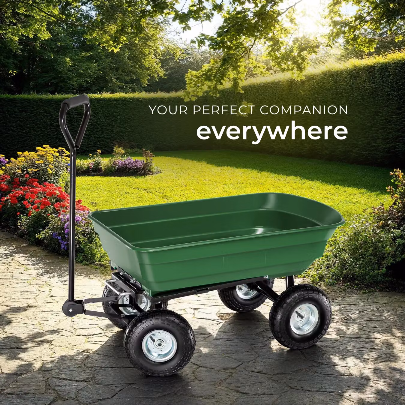 tectake Garden Trolley in Green – 7