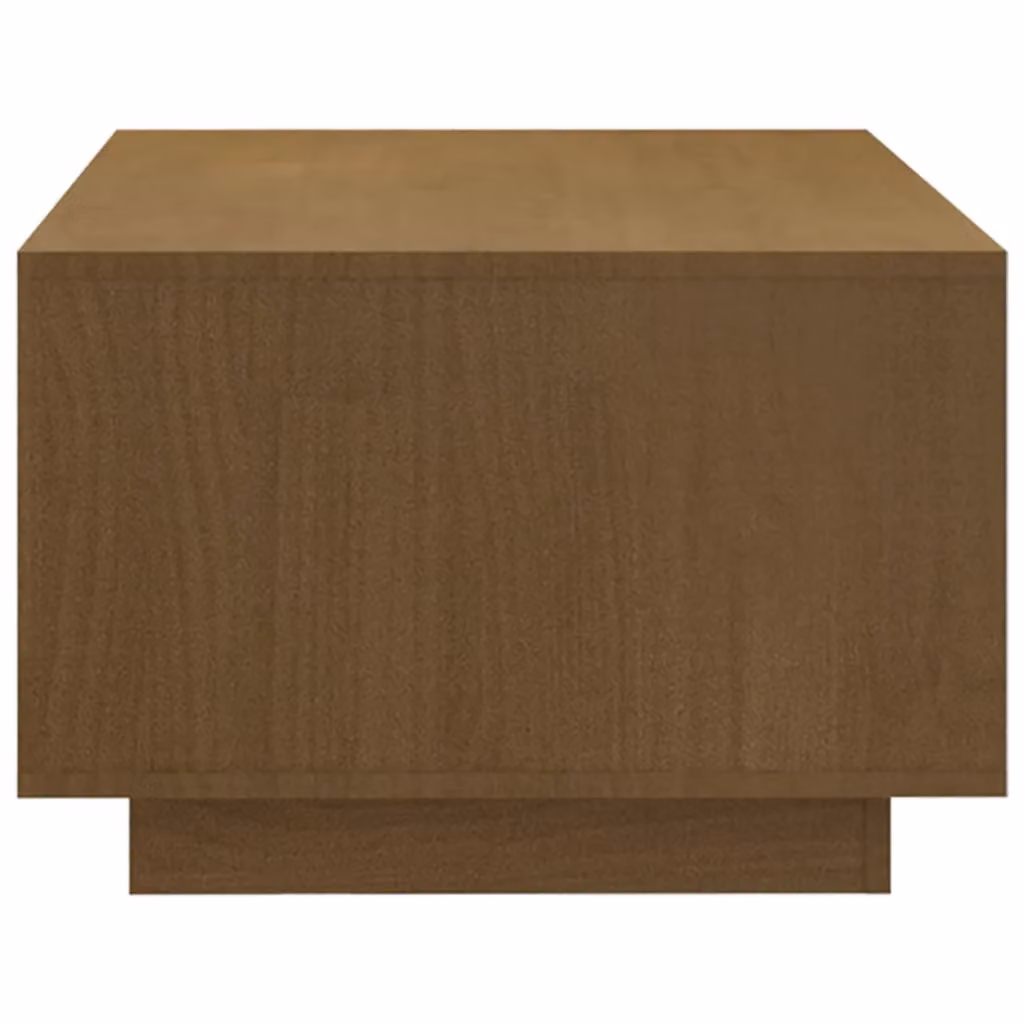 Berkfield Home Modern Rectangular Coffee Table in Honey Brown Solid Pinewood, W: 110 cm, D: 50 cm, H: 33.5 cm – 3