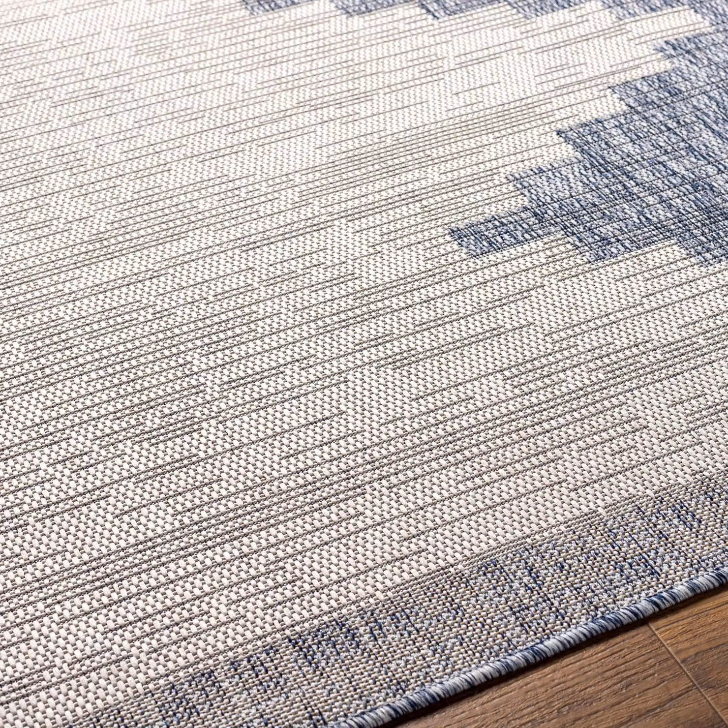 Livabliss Aegean Modern Geometric In- & Outdoor Rug in Blue, Beige, Pink, Black and Grey, W: 200 cm, D: 275 cm – 2