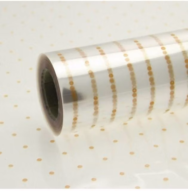 KDMD Gold Dots Clear Party Decoration, 80 cm
