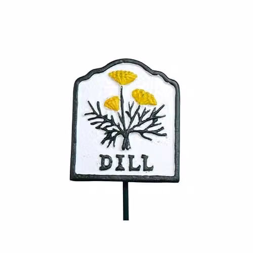 Gifts Direct 2 U Metal Dill Herb Marker Garden Stake – 2