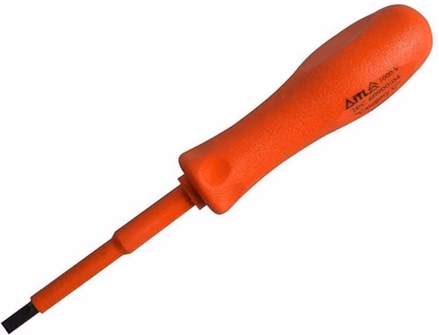 ITL Insulated Electrician Screwdriver, Red, 75mm x 5mm