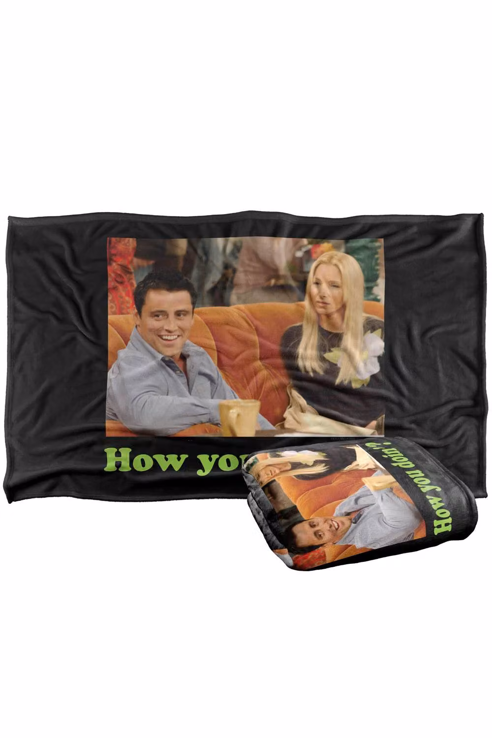 Warner Bros. Friends Joey How You Doin? Super Soft Fleece Throw Blanket, Multicolour, W: 152.4 cm x D: 127 cm – 6