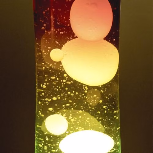 Global Gizmos Rainbow Lava Lamp with Multicolour Base and Retro Cylinder Design, Height: 40.64 cm – 5
