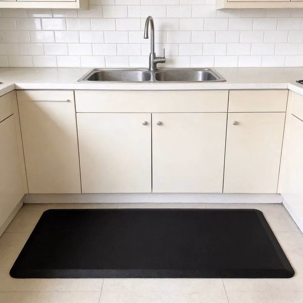 Kelvenix Heavy Duty Non Slip Black Rubber Kitchen Mat, Diameter: 100 cm – 3