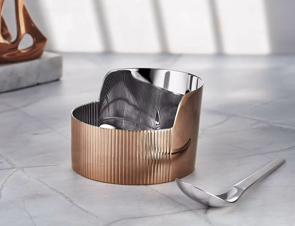 Georg Jensen Urkiola Stainless Steel and PVD Serving Bowl in Bronze – 4