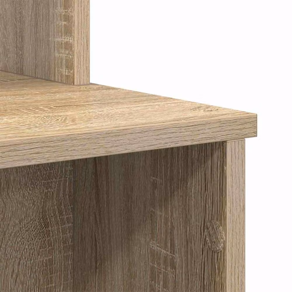 Berkfield Home Writing Desk in Sonoma Oak and Beige, W/D/H: 120.5 x 44 x 88.5 cm – 5