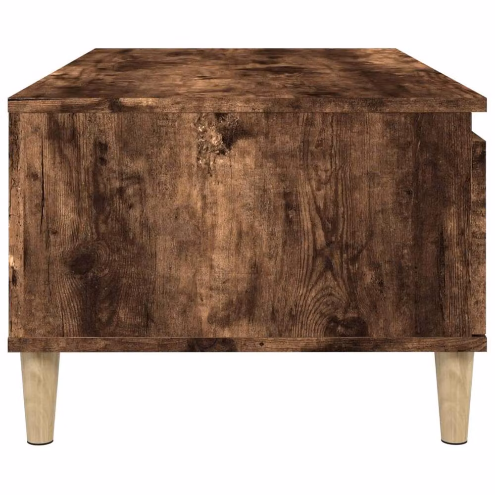 Berkfield Home Decorative Coffee Table in Smoked Oak Brown, W/D/H: 90 x 50 x 36.5 cm – 3