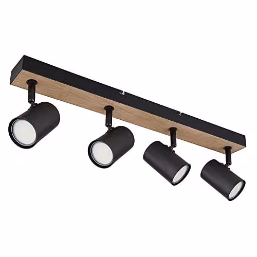 Globo Lighting Robby 4-Light Surface-Mounted Spotlights in Black