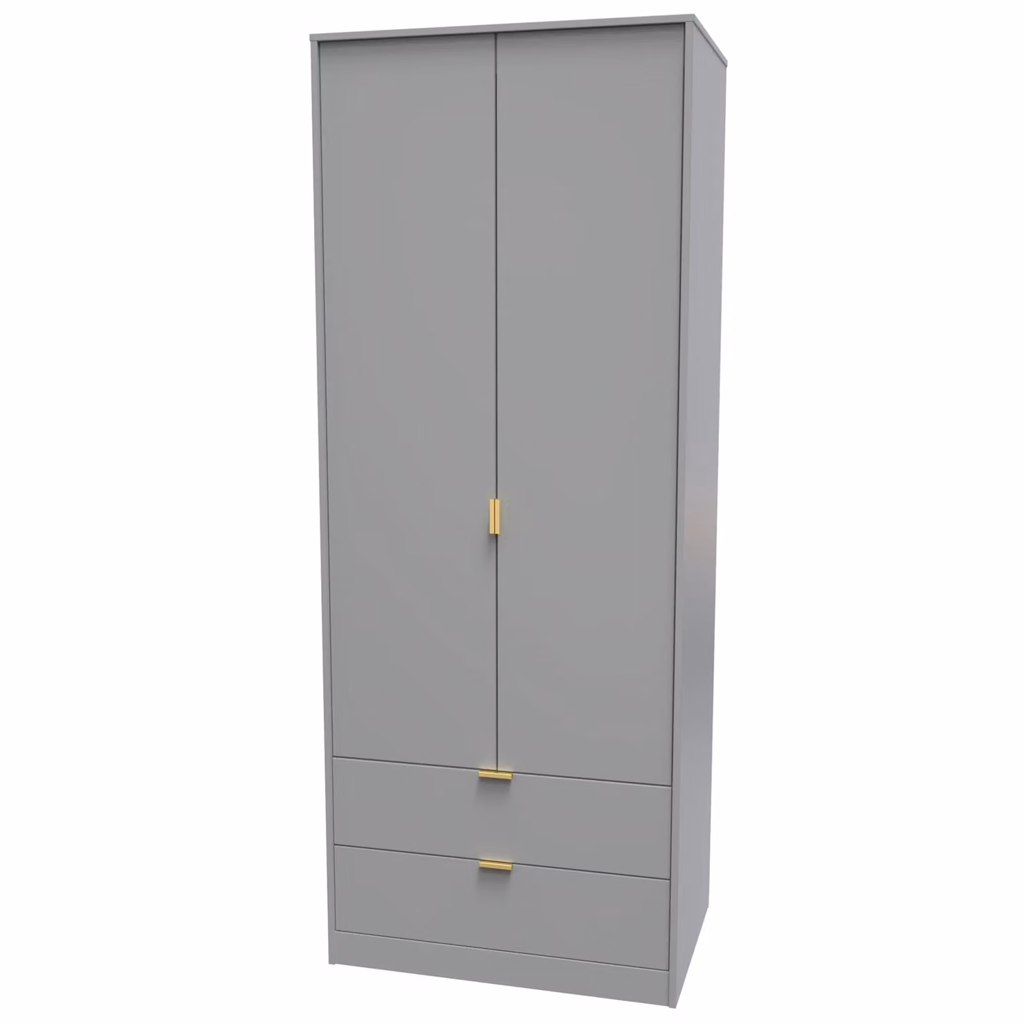 Ready Assembled 2 U Tamworth 2 Door 2 Drawer Wardrobe in Dark Grey – 2