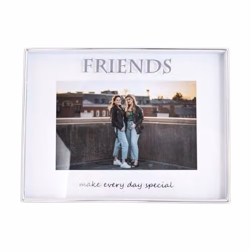 Happy Homewares Modern Silver Metal Single Picture Frame for Wall or Tabletop, W: 15 cm, H: 20 cm – 1