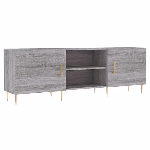 vidaXL TV Cabinet in Grey Sonoma, W/D/H: 150 x 30 x 50 cm
