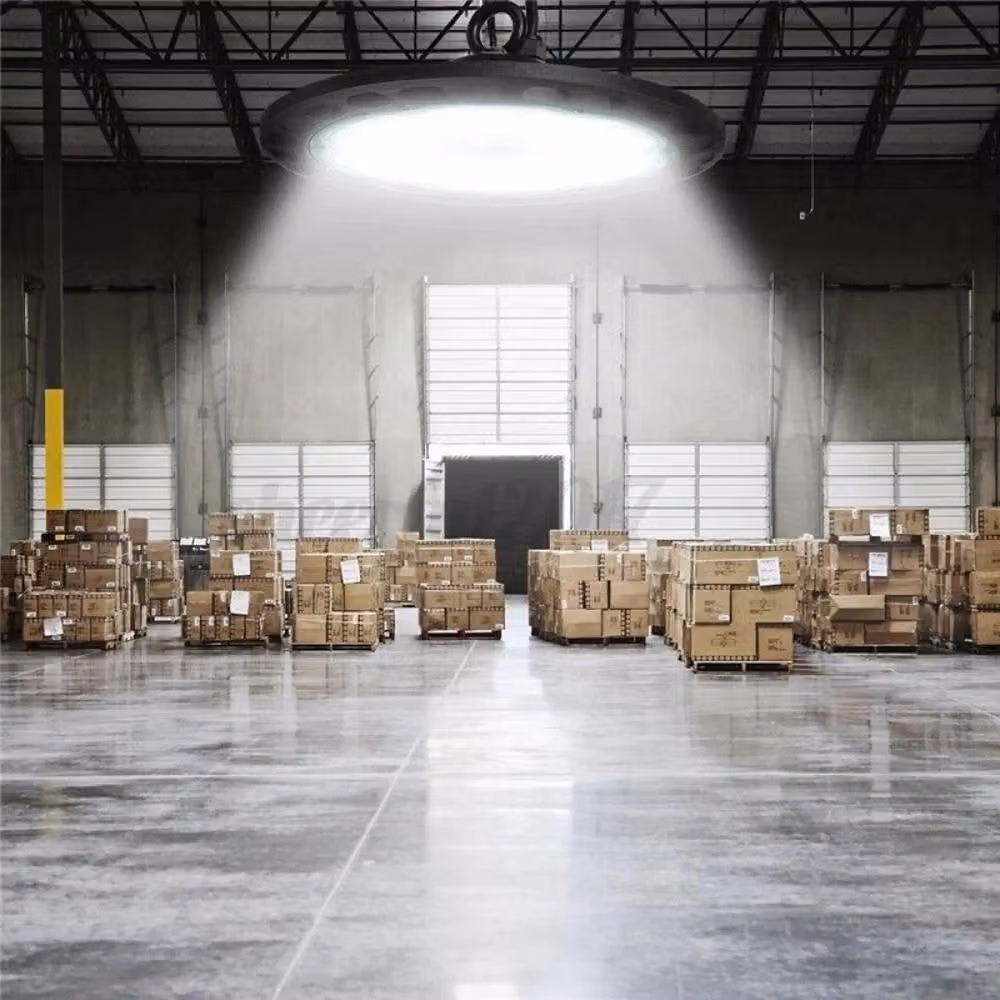 NESTLUNE 500W UFO LED Industrial High Bay Light in Black – 6