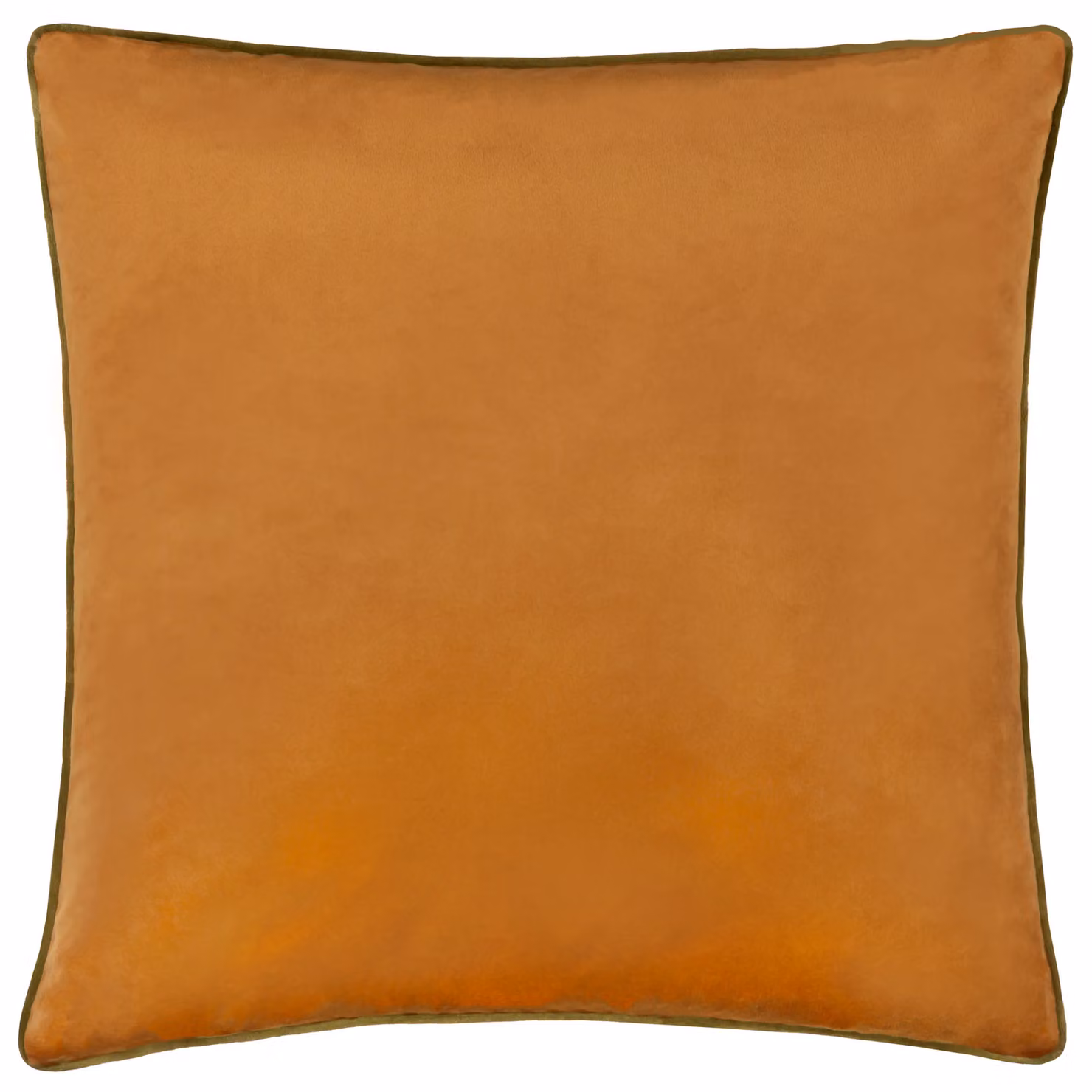 Furn Meridian Velvet Square Cushion in Orange and Green, W/D/H: 45 x 45 x 45 cm – 2