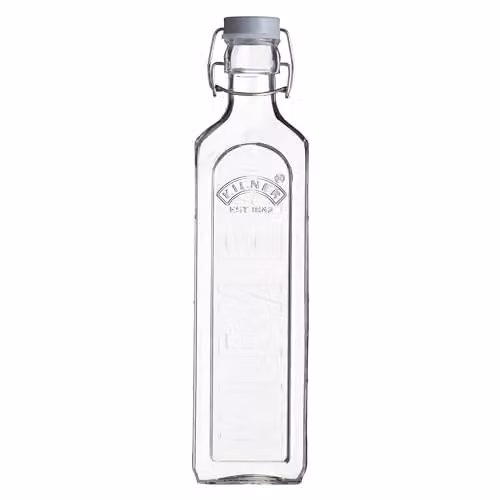 Kilner Clip Top Glass Bottle, Transparent, 1 l