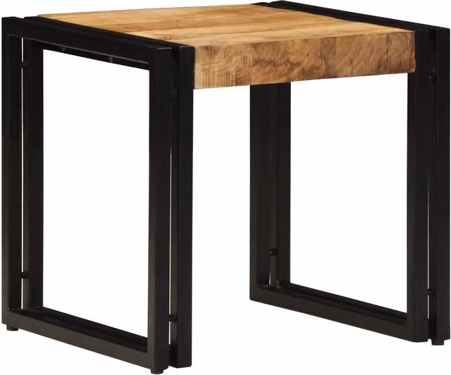 Berkfield Home Mango Wood Coffee Table in Brown, W/D/H: 50 x 40 x 38 cm – 1