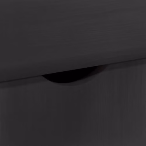 vidaXL Rolling Cabinet in Black Solid Pine Wood W/D/H: 100 x 39 x 65.5 cm – 4