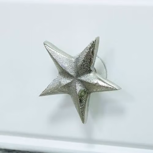 Melody Maison Polished Silver Star Drawer Knob