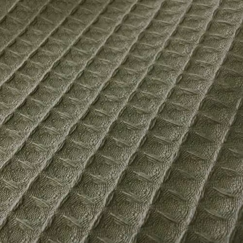 Allure Bath Fashions Waffle Pique Cotton Bedspread, Beige, W: 225 cm, D: 250 cm – 2
