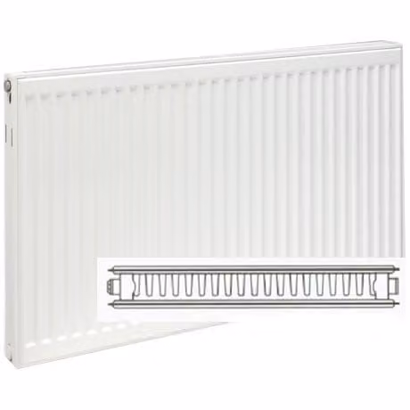 Prorad Type 21 Double Panel Single Convector Radiator, White, W: 70 cm, H: 50 cm, D: 5 cm