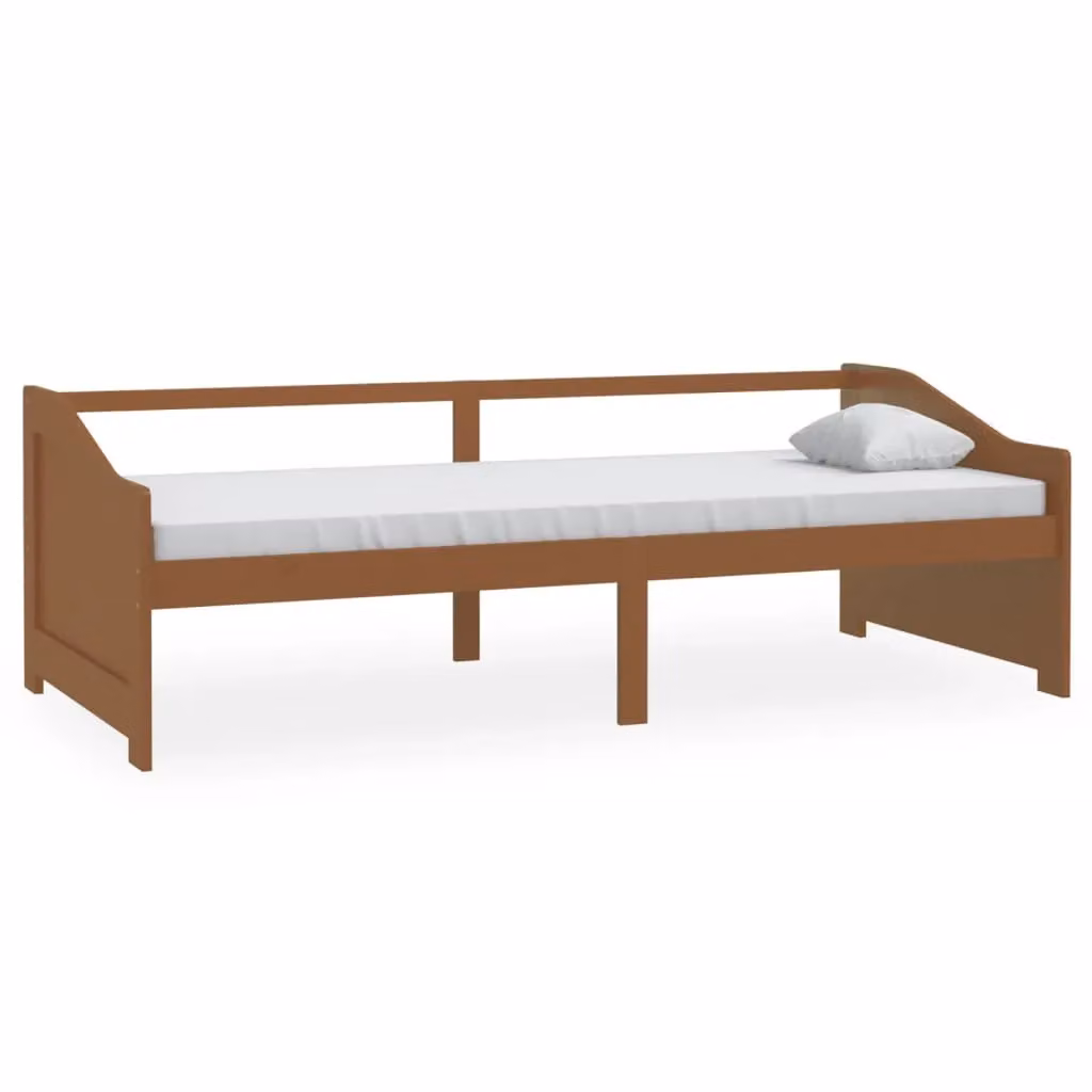 Berkfield Home 3-Seater Day Bed in Honey Brown Solid Pinewood, W/D/H: 90 x 200 cm – 2
