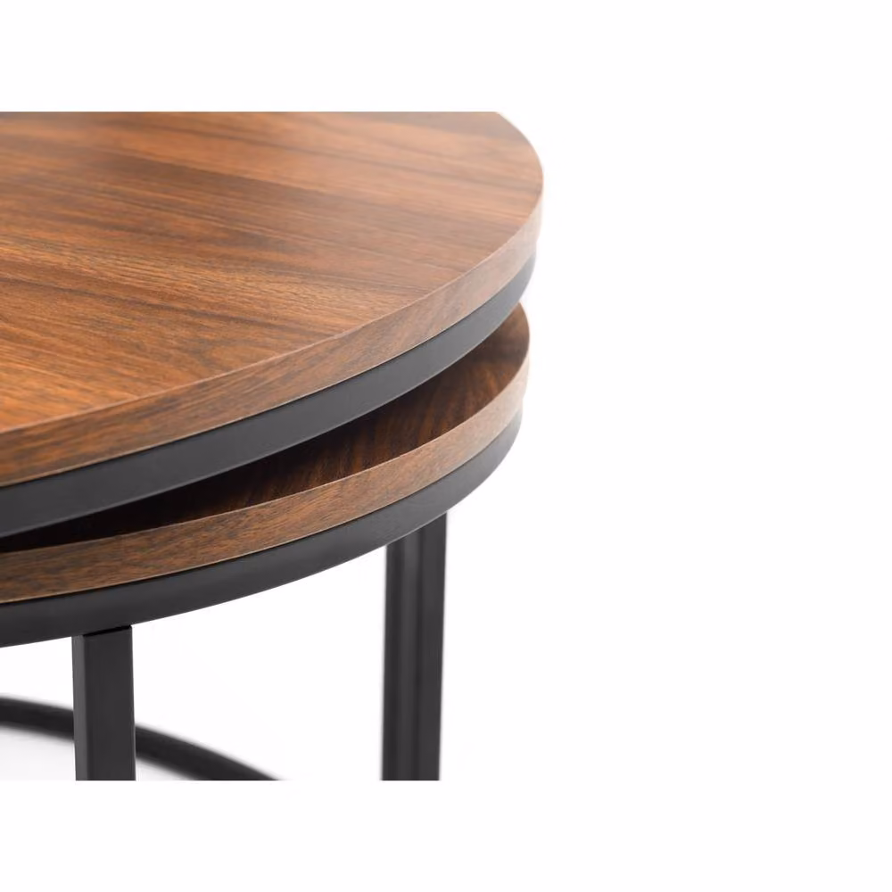 Cheshire Braemar Round Nesting Coffee Table in Walnut – 5