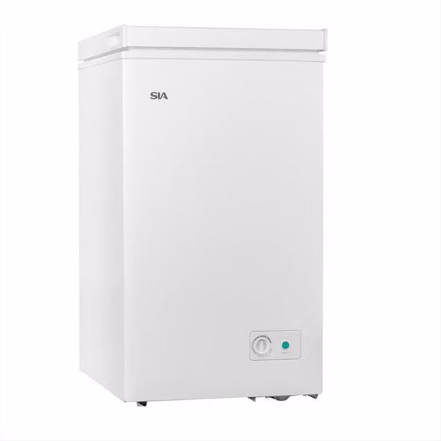 SIA 92L Freestanding White Chest Freezer SCF92WE