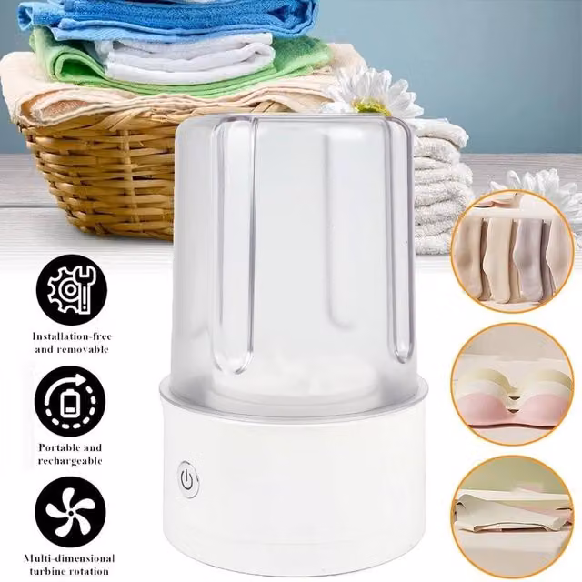 SPETLEK Portable Mini Top Loader Washing Machine in White