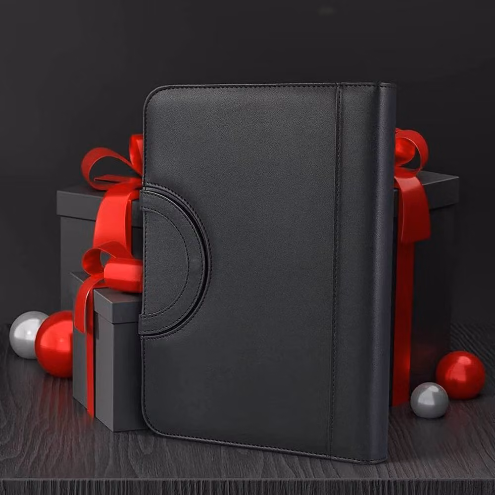 KORVIXA A4 Conference Portfolio Folder Planner in Black – 3