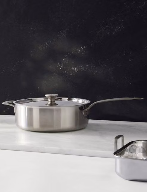 M&S x Tom Kerridge Stainless Steel and Copper All Purpose Saucepan, Silver