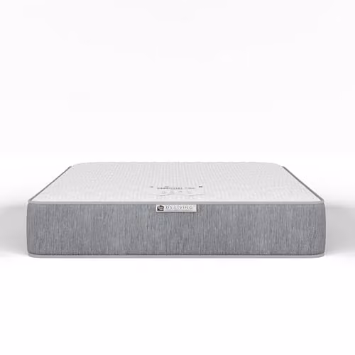 DS Living Haven Hybrid Memory Foam and Spring Mattress, Grey, W/D/H: 200 x 192 x 25 cm – 1