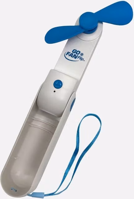 JML Chillmax Go Mini Rechargeable Flip Fan in White