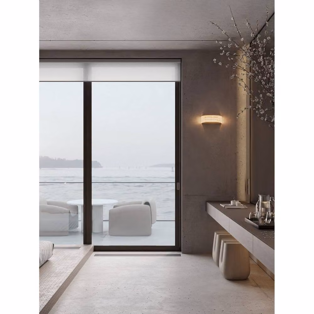 Netlighting Kinara Integrated LED Wall Lamp in Gold/Brass, 6W, 390lm, 3000K Warm White – 2
