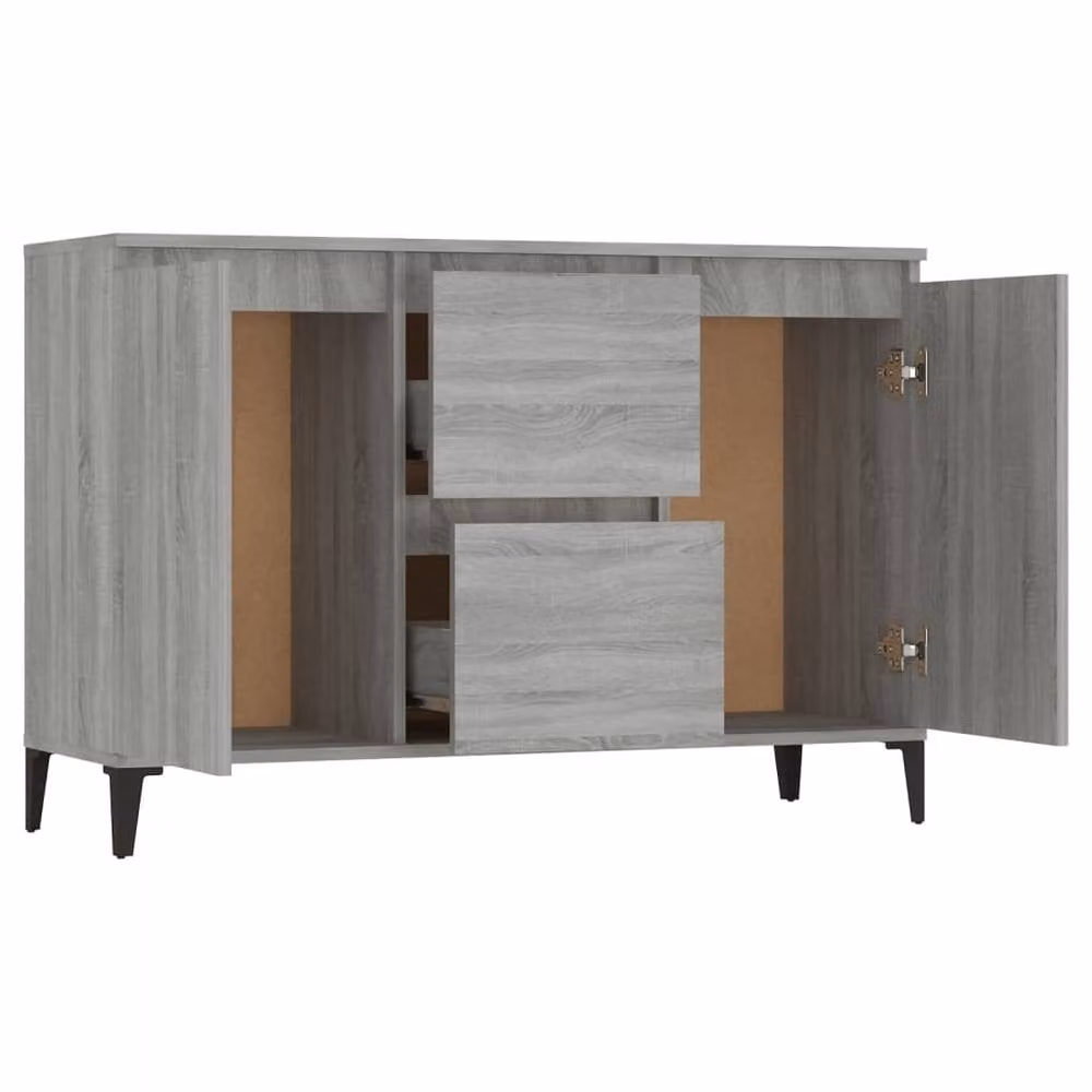 Berkfield Home Grey Sonoma Sideboard, W/D/H: 104 x 35 x 70 cm – 4