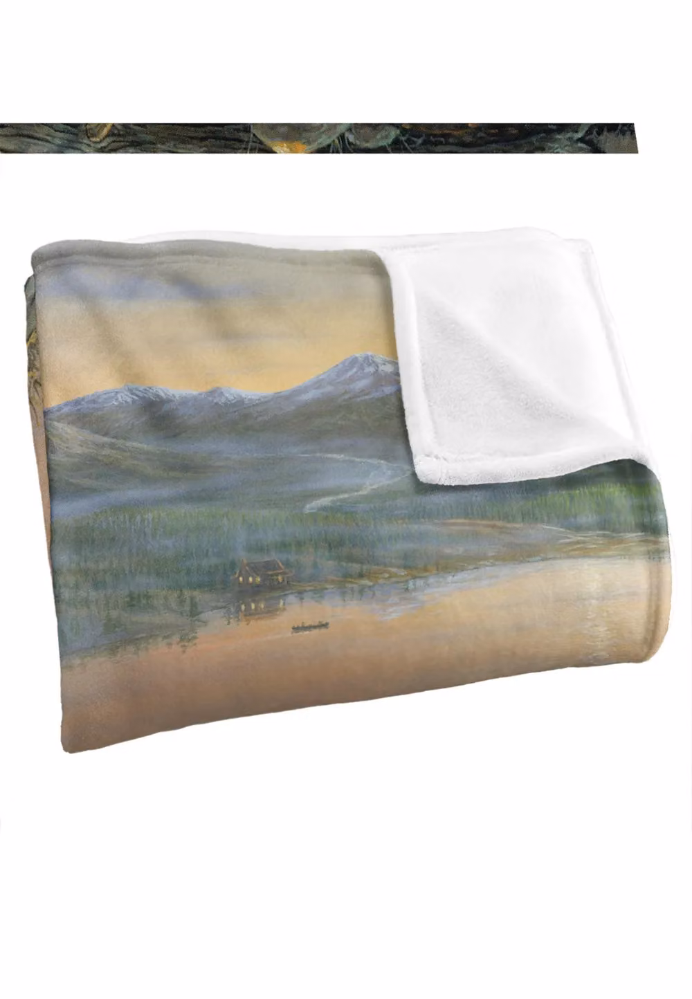 Wild Wings Serenity At Twilight 2 Silky Touch Super Soft Fleece Throw Blanket, White and Multicolour, W: 152 cm, D: 127 cm – 5