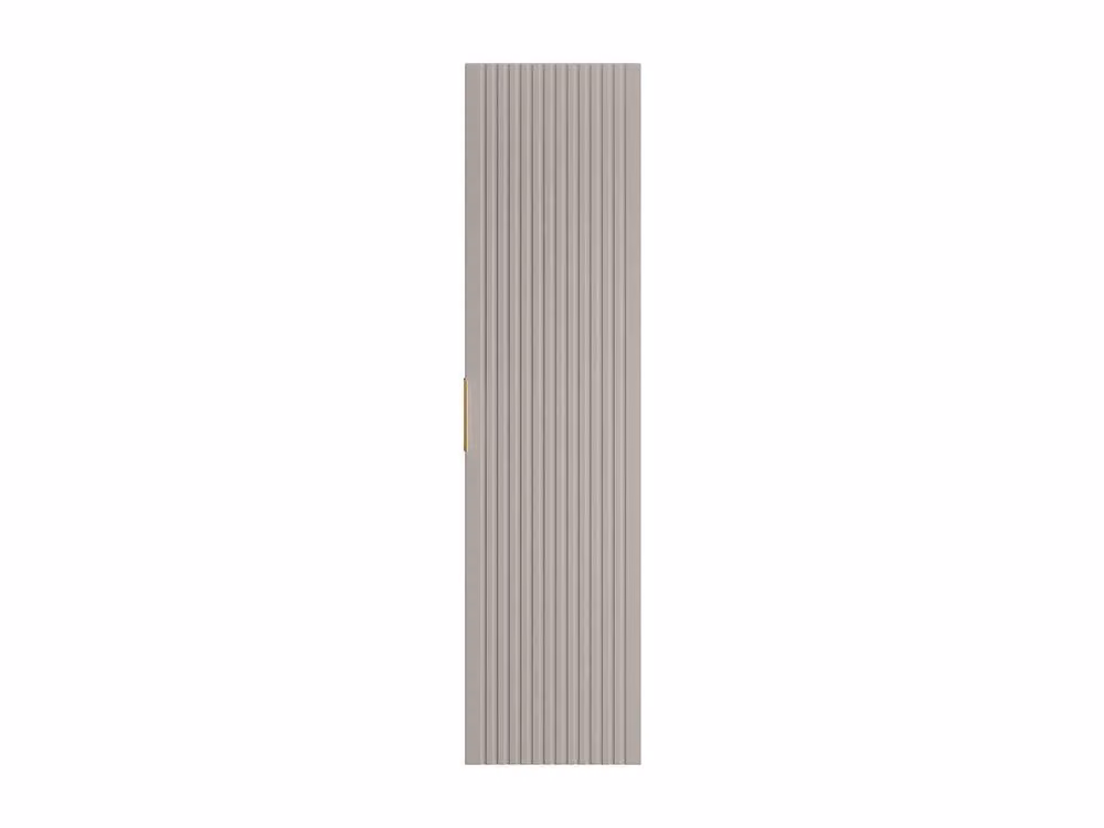 Vente-unique ZEVARA Striped Wall-Mounted Bathroom Storage Tower in Beige, Black and Gold, H: 140 x W: 35 x D: 25 cm – 2