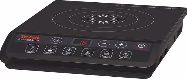 Tefal Everyday Induction Hob with Digital Display, Black Ceramic Glass
