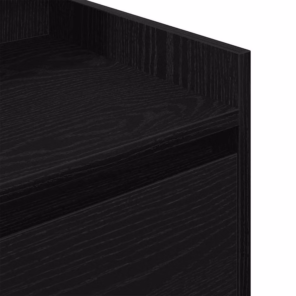 Berkfield Home Durable Bedside Cabinets with 2 Drawers, 2 Pack, Black, W/D/H: 38 x 34 x 80 cm – 5