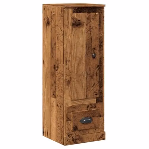 vidaXL Highboard in Old Wood Brown, W/D/H: 36.0 x 35.5 x 103.5 cm – 1