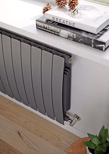 Terma Aluminium Radiator in Graphite Grey, W: 80.0 cm, H: 59.0 cm – 4