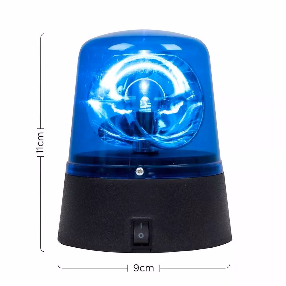 SPETLEK Blue and Black Battery Operated Rotating LED Party Light with Flashing Design – 2