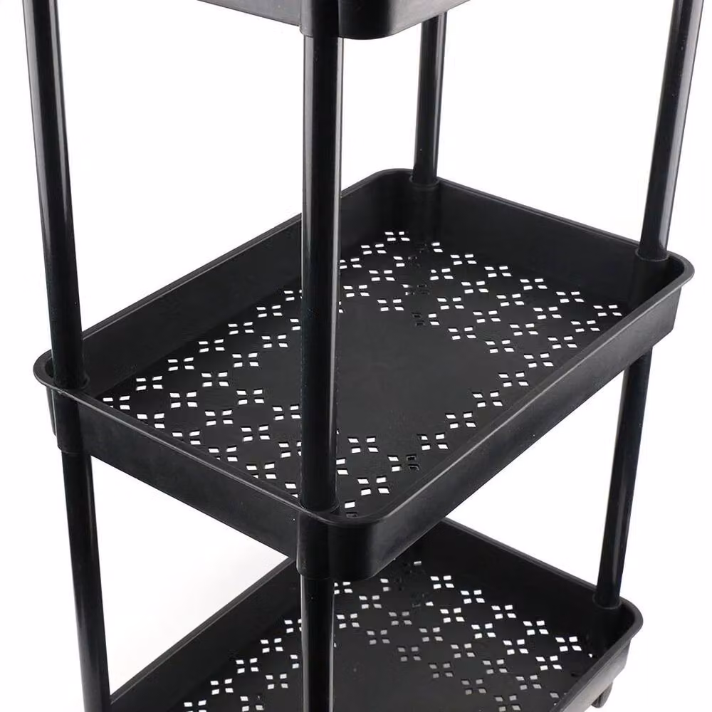 SPETLEK 4 Tier Storage Trolley Cart in Black – 3