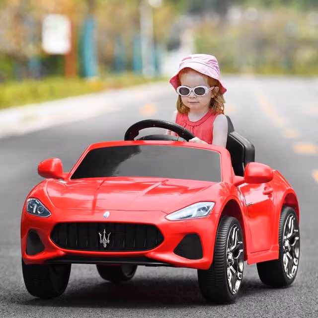 Costway Red Lamborghini Electric Kids Ride On Car with Remote Control and Rechargeable Battery