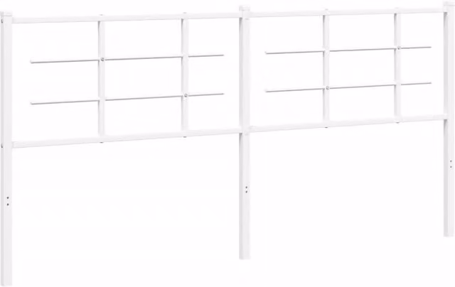 Berkfield Home Classic Metal Headboard in White, 180 cm
