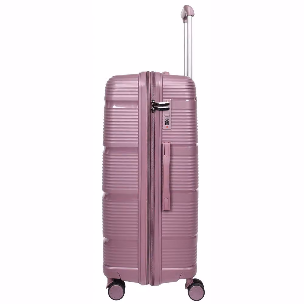 House of Leather Pathfinder Hard Shell Four Wheel Travel Suitcase in Purple, Large, W/D/H: 73 x 32 x 32 cm – 2