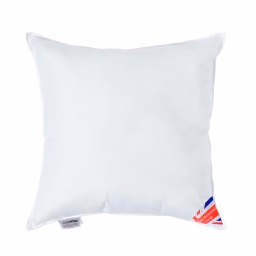 Homescapes White Super Microfibre Square Cushion Insert, W/D/H: 50 x 50 x 50 cm