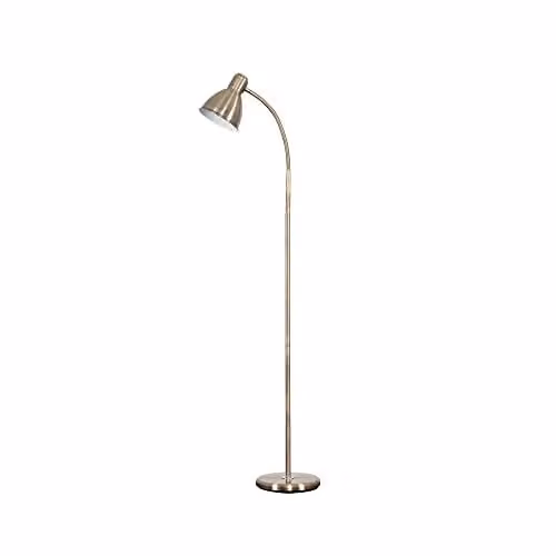 ValueLights MiniSun Modern Adjustable Gold Brass Floor Lamp – 1