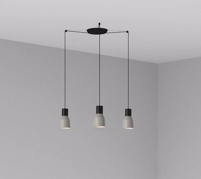 Netlighting Kombo Cluster Pendant Ceiling Light in Grey with E27 Bulb Socket